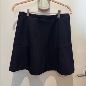J. Crew Dark Blue Skirt - Fluted, A-line